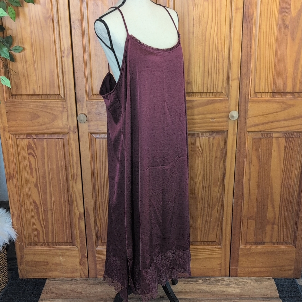 G by Giuliana Black Label Maxi Slip Lingerie Nightie Sleepwear 3X           C475